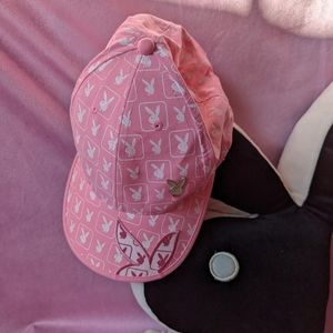 playboy pink monogram cap